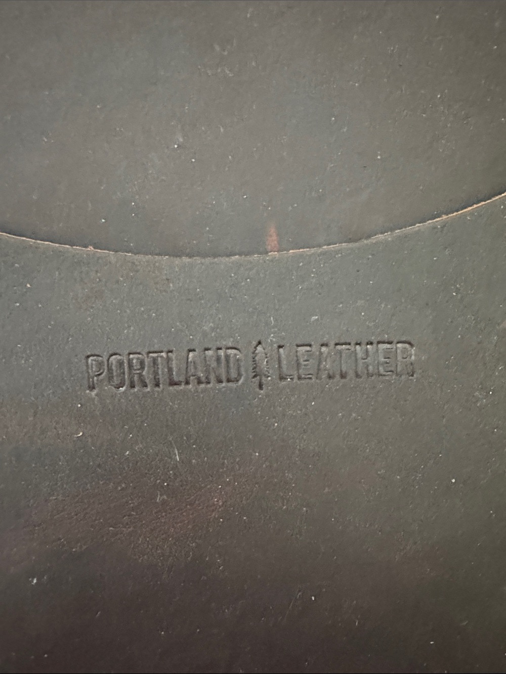Portland Leather Round Crossbody Bag in Dark Brown - Picture 5 of 11